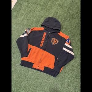 VTG 90s Starter Chicago Bears Embroidered Zip-Up Sweatshirt XL Pro Line NFL